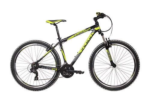 Mountain Bike : Indigo Unisex Surge Mountain Bike, Black / Yellow, 20-Inch