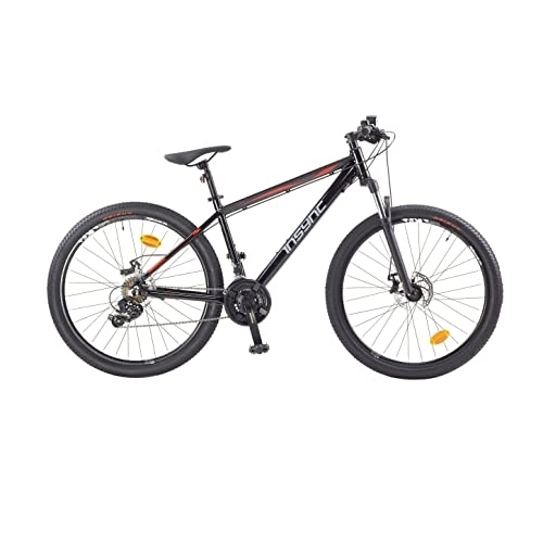 Mountain Bike : Insync Men's Zuma 27.5-Inch (650B) Front Suspension Alloy ATB 24 Speed Mountain Bike, 17.5-Inch Size, Black