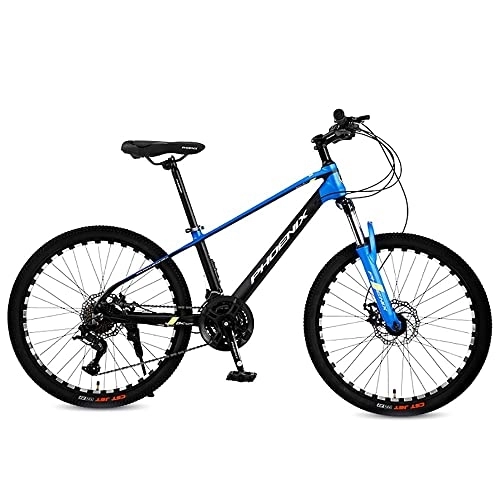 Mountain Bike : ITOSUI 24 Inch Mountain Bikes, Adult Trail Bike, 24 / 27 Speed Bicycle, Aluminium Alloy MTB Frame and Dual Full Suspension Dual Disc Brake Bicycle, Hard-tail Mountain Bike for Adults