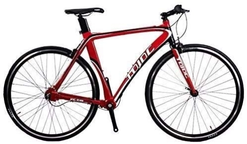 Mountain Bike : JINHH 700C Professional Road Bike for Men & Women, Student Bicycle, High Precision Shaft Drive, No-Chain, Inner 3 Speed (Color : Red A)