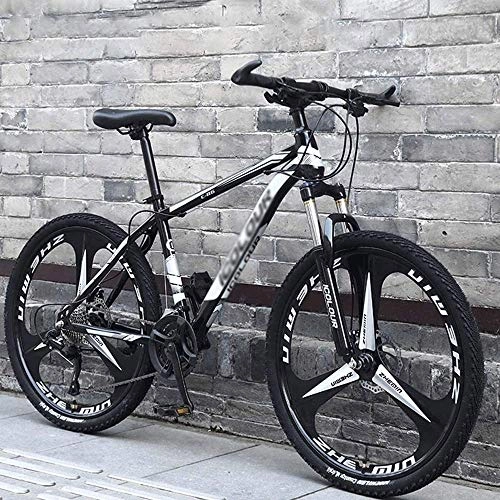 Mountain Bike : JINHH Mountain Bike, Lightweight Aluminum Full Suspension Frame Mountain Bicycle, Suspension Fork, 26" (Color : 27 speed)