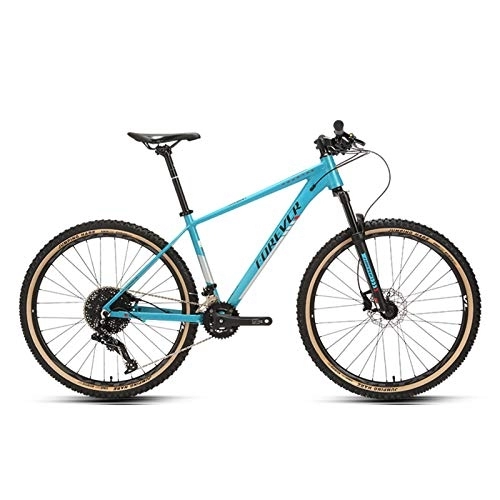 Mountain Bike : JKCKHA Mens Mountain Bike, Front Suspension, 24-Speed, 27.5-Inch Wheels, 17-Inch Aluminum Frame, Multiple Colors, Blue, 27.5 Inches