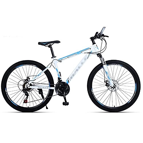 Mountain Bike : JKFDG 21 / 24 / 27 Speed Lightweight Mountain Bikes Dual Disc Brakes Suspension Fork 24 / 26 Inch Mountain Bike For Adult And Youth
