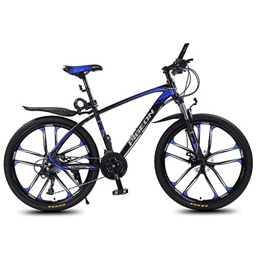 Mountain Bike : JLFSDB Mountain Bike, 26'' Wheel Bicycles 27 / 30 Speeds MTB Lightweight Aluminium Alloy Frame Disc Brake Front Suspension (Color : Blue, Size : 27speed)
