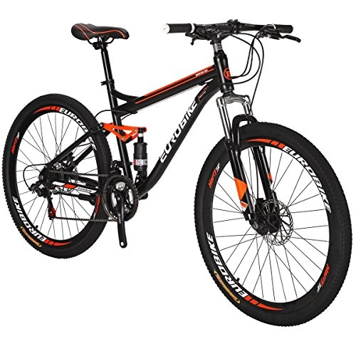Mountain Bike : JMC S7 Mountain Bike 21 Speed 27.5 Inches Wheels Dual Suspension MTB Bicycle for Men and Women