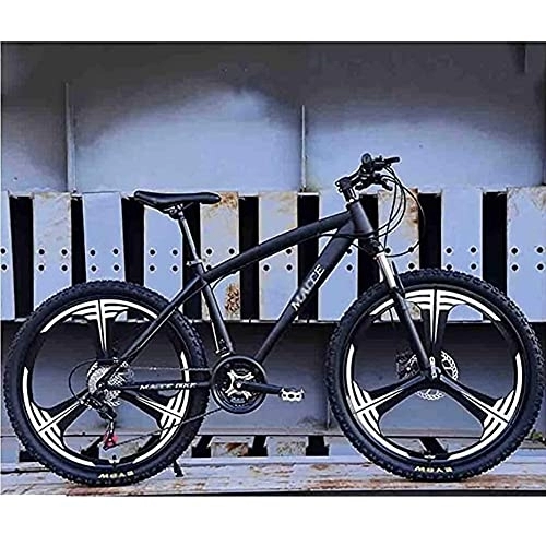 Mountain Bike : Jrechio Mountain Bikes Racing Bikes Bicycle Mountain Bike Adult Road Bikes for Men And Women 26In Wheels Adjustable Speed Double Disc Brake Pink Black 27speed sunyangde