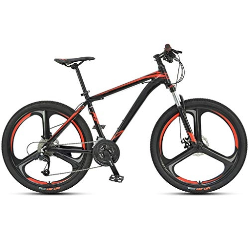 Mountain Bike : JXJ 26 Inch Mountain Bike Dual Disc Brake 3 Spoke 27 Speed Bicycle Full Suspension Aluminum Frame Mtb, for Adult Teens