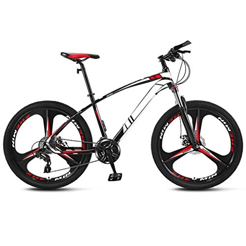 Mountain Bike : JXJ Mountain Bike - 24 Inch High Carbon Steel Full Suspension Frame Bicycles 21 / 24 / 27 / 30 Speed Dual Disc Brakes Mountain Bicycle for Adult Teens