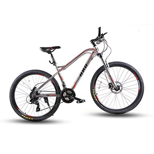 Mountain Bike : JXJ Mountain Bikes 26-inch Mountain Trail Bike, 27 Speed Gears Aluminum Frame Full Suspension Bicycles with Dual Disc Brakes, Road Bikes for Adult