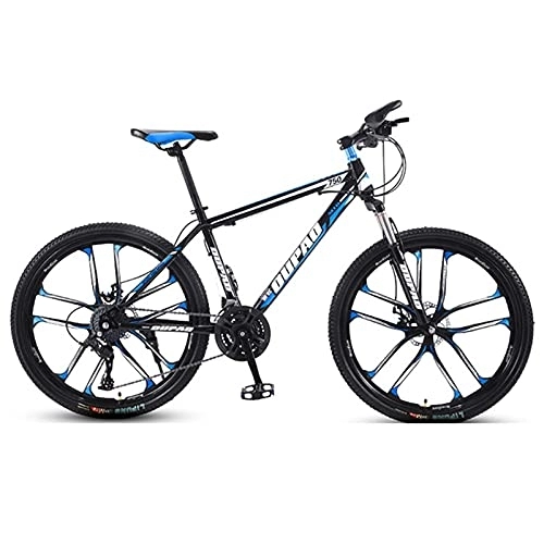 Mountain Bike : JYCCH Mountain Bike, Adult Offroad Road Bicycle 24 Inch 21 / 24 / 27 Speed Variable Speed Shock Absorption, Teenage Students, Men and Women Sports Cycling Racing Ride 10wheels- 24 spd (Bk bu 10wheels)