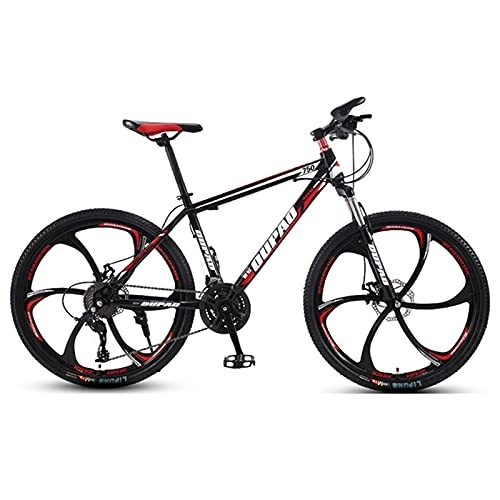 Mountain Bike : JYCCH Mountain Bike, Adult Offroad Road Bicycle 24 Inch 21 / 24 / 27 Speed Variable Speed Shock Absorption, Teenage Students, Men and Women Sports Cycling Racing Ride 10wheels- 24 spd (Bk rd 6wheels)
