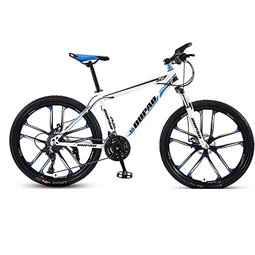Mountain Bike : JYCCH Mountain Bike, Adult Offroad Road Bicycle 24 Inch 21 / 24 / 27 Speed Variable Speed Shock Absorption, Teenage Students, Men and Women Sports Cycling Racing Ride 10wheels- 24 spd (Wt bu 10wheels)