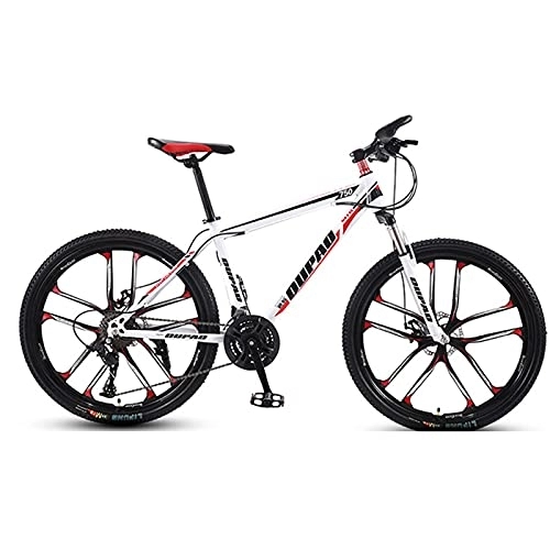 Mountain Bike : JYCCH Mountain Bike, Adult Offroad Road Bicycle 24 Inch 21 / 24 / 27 Speed Variable Speed Shock Absorption, Teenage Students, Men and Women Sports Cycling Racing Ride 10wheels- 24 spd (Wt rd 10wheels)
