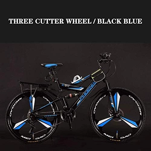 Mountain Bike : JYD Adult mountain biking, beach-snowmobile bicycle, twin disc brake wheels, 26-inch bikes with high carbon content, male, female, all-purpose 6-6.21