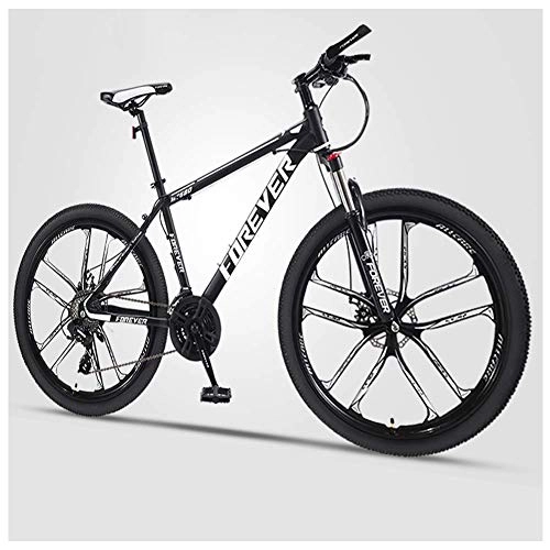 Mountain Bike : KaiKai Mountain Bikes, Adult 27.5-Inch Hardtail Mountain Bike, Men's Mountain Bicycle, Dual Disc Brake, High-carbon Steel All Terrain Mountain Bike, Anti-Slip Bikes, C 10 Spoke, 21 speed