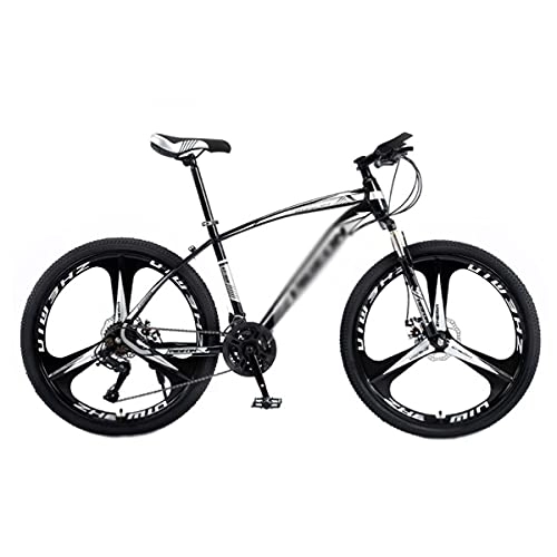 Mountain Bike : Kays 21 / 24 / 27 Speeds Mountain Bike For Adults Mens Womens 26 Inch Mountain Bicycle MTB High Carbon Steel Frame With Disc-Brake And Disc Brakes(Size:24 Speed, Color:Black)