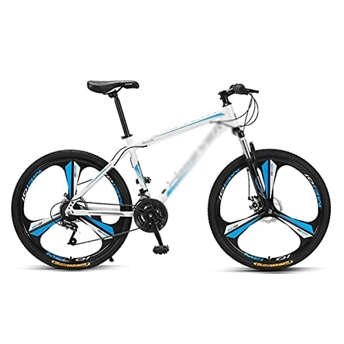 Mountain Bike : Kays 26 Inch Mountain Bikes 24 / 27 Speed Suspension Fork MTB High-Tensile Carbon Steel Frame Mountain Bicycle With Dual Disc Brake For Men And Women(Size:27 Speed, Color:Blue)