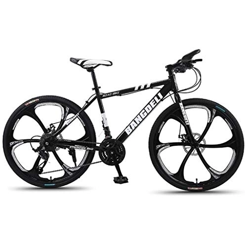 Mountain Bike : Kays Mountain Bicycles 26" Wheel MTB Bike 21 / 24 / 27 / 30 Speed Lightweight Carbon Steel Frame Dual Suspension Disc Brake (Color : Black, Size : 30speed)