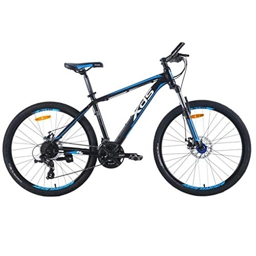 Mountain Bike : Kays Mountain Bike, 26 Inch Aluminium Alloy Bicycles For Men / Women, Double Disc Brake And Front Suspension, 24 Speed (Color : Blue)