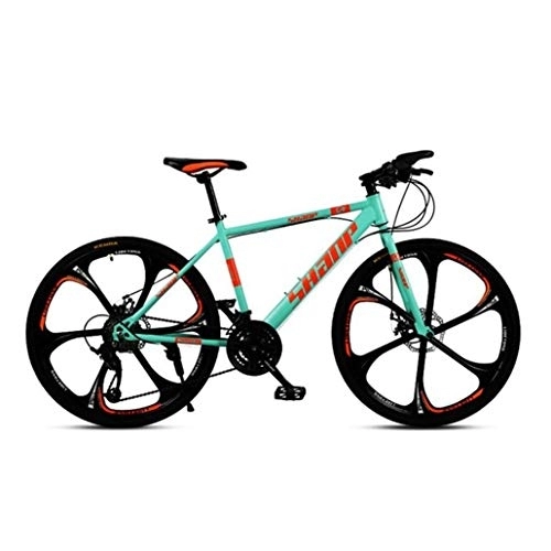 Mountain Bike : Kays Mountain Bike, 26 Inch Hard-tail Mountain Bicycle, Dual Disc Brake And Front Suspension Fork, Mag Wheels (Color : Green, Size : 27-speed)
