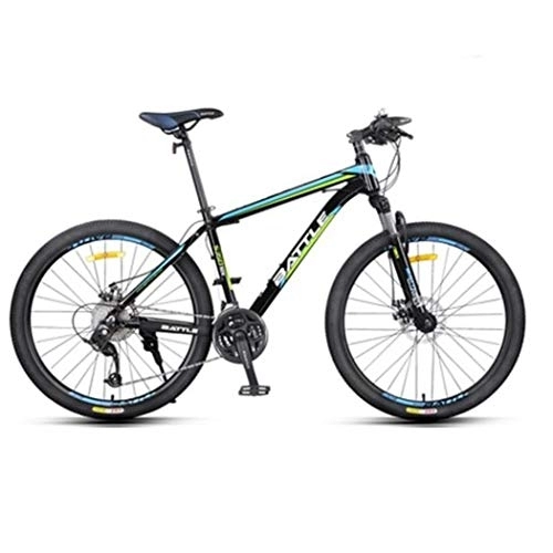 Mountain Bike : Kays Mountain Bike, 26 Inch Men / Women Hardtail Bicycles, Aluminium Alloy Frame, Dual Disc Brake Front Suspension, 27 / 30 Speed (Color : Blue, Size : 24 Speed)