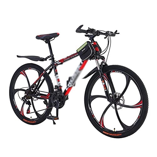 Mountain Bike : Kays Mountain Bike 26-inch Wheel 21 / 24 / 27 Speed Double Disc Brake Bicycle Suspension Fork Bike Suitable For Men And Women Cycling Enthusiasts(Size:24 Speed, Color:Red)