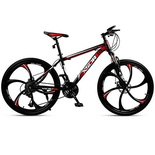 Mountain Bike : Kays Mountain Bike, Hardtail Mountain Bicycle, 26 Inch Wheels, Dual Disc Brake And Front Suspension Fork (Color : Red, Size : 21-speed)