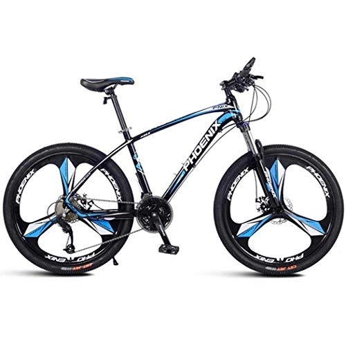 Mountain Bike : Kays Mountain Bike, Men / Women MTB Bicycles, Aluminium Alloy Frame, Dual Disc Brake Front Suspension, 26 Inch Wheel, 27 Speed (Color : Blue)