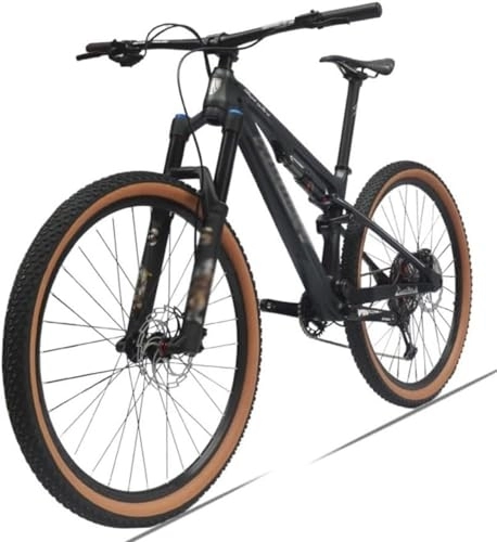 Mountain Bike : Kcolic 29 Inch 12 Speed Dual Suspension Downhill Mountain Bike and Carbon Fiber Off-Road Mountain Bike A, 29inch
