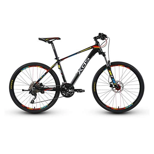 Mountain Bike : Kehuitong Mountain Bike, Bicycle, Adult Sports, Off-road Bike, 26-inch 30-speed Sports Version The latest style, simple design (Color : Black orange, Design : 30 speed)