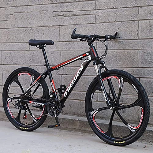 Mountain Bike : KELITINAus Mountain Bike, 21 / 24 / 27 / 30 Speed Double Disc Brake City Bikes 24 / 26 Inches All-Terrain Adaptation Hard Tail Front Shock Absorber Suspension, A-26In-30Speed, A-24In-24Speed