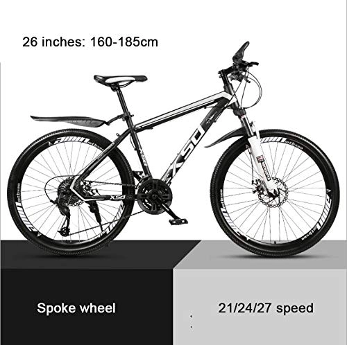 Mountain Bike : KEMANDUO Among the top a spoked wheel with the damper 26, "mountain bike, high carbon hard mountain bike, adjustable seats, 21 / 24 / 27-speed, 24speed