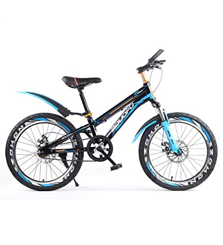 Mountain Bike : Kids' Bike Boys' Mountain Bike Adjustable Height Lightweight High-Carbon Steel Double Disc Brake Damping Boy Girl Children's Bicycle 16 / 18 / 20 Inches, 20inch