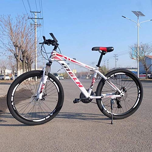 Mountain Bike : Kids' Bikes Dual Suspension Mountain Bikes Unisex Commuter City Hardtail 26 Inch Bike High-carbon Steel Frame 24 Speed Bicycle (Color : D)-C