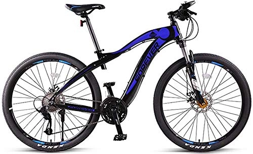 Mountain Bike : KKKLLL Mountain Bike Adult with Variable Speed Off-Road Double Shock Absorption Men and Women Racing City Riding 27 Speed 27.5 Inches