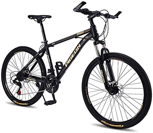 Mountain Bike : KKKLLL Mountain Bike Bicycle Double Disc Brakes Road Bicycle Off-Road Vehicle Male and Female Students Adult 26 Inch 27 Shifting