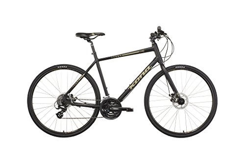 Mountain Bike : Kona Dewey Hybrid Bike black Frame size S | 46cm 2016 hybrid bike men