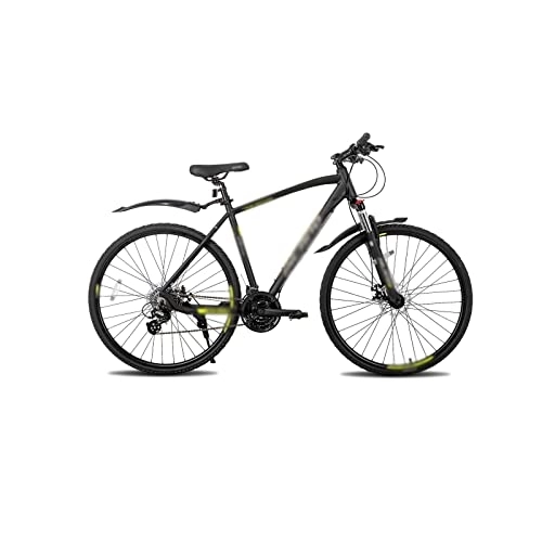 Mountain Bike : KOOKYY Bicycle Hybrid Bicycle Aluminum 24 Speeds with Lock-Out Suspension Fork Disc Brake City Commuter Comfort Bike
