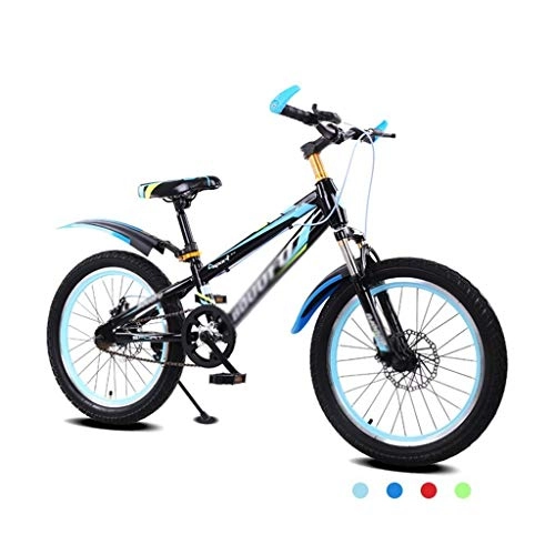 Mountain Bike : KOSGK Kid Bikes Bicycles Tempered frame Bicycle male and female stroller 16 inch mountain bike 5-8 years old bicycle (Color : Black)