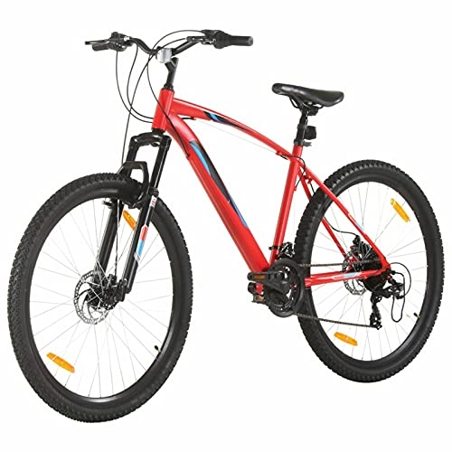 Mountain Bike : Ksodgun Mountain Bike 29 inch Wheels 21-speed Drive-Train, Frame Height 48 cm, Red