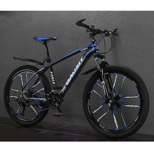 Mountain Bike : KUKU 26-Inch Mountain Bicycle, Off-Road Ultralight Variable Speed Bicycle, Suitable for Men And Women, Multiple Colors, Blue