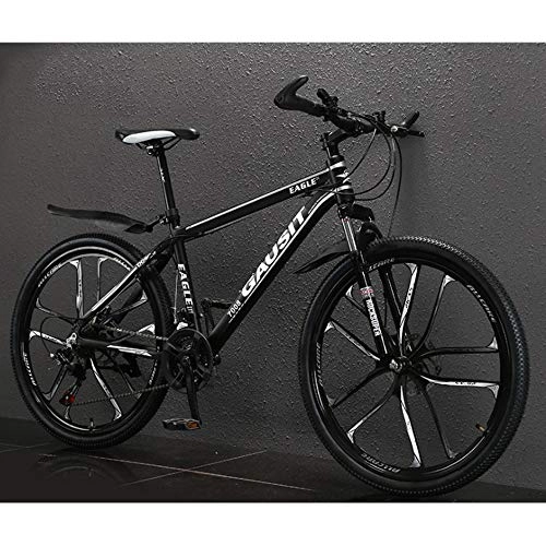 Mountain Bike : KUKU 26-Inch Mountain Bicycle, Off-Road Ultralight Variable Speed Bicycle, Suitable for Men And Women, Multiple Colors, White