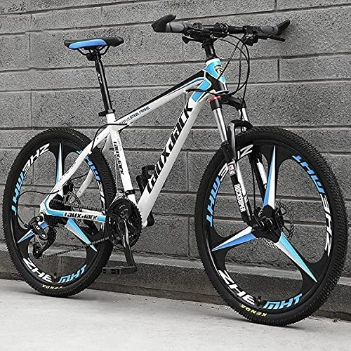 Mountain Bike : L&WB 26 inches off-road mountain bike 24 speed double disc brake complete suspension outdoor mountain / city bike adult men and women, D