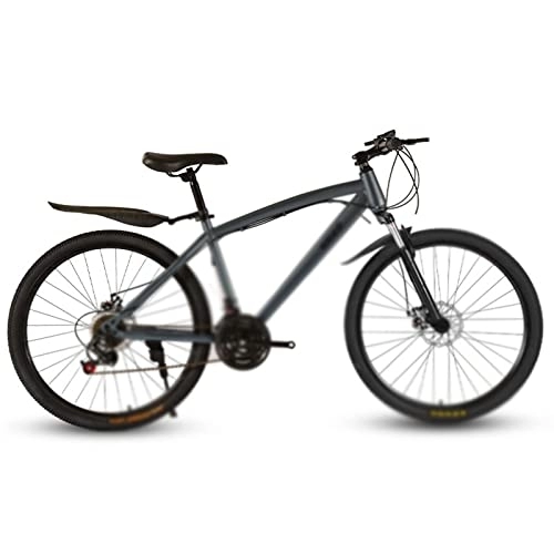 Mountain Bike : LANAZU 24 / 26 Inch Adult Bicycle, Mountain Bike, Variable Speed Double Disc Brake Off-road Bicycle, Suitable for Transportation and Adventure