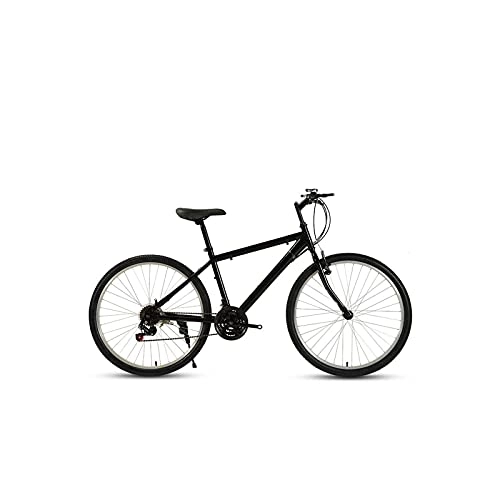Mountain Bike : LANAZU 26-inch Adult Mountain Bike, 21-speed Off-road Bike, Double Disc Brake Variable Speed Bike, Suitable for Transportation and Adventure