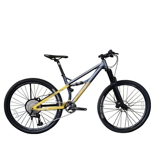 Mountain Bike : LANAZU Men's Bicycle, Aluminum Alloy Bicycle, Soft Tail Variable Speed Double Disc Brake Off-road Mountain Bike, Suitable for Transportation