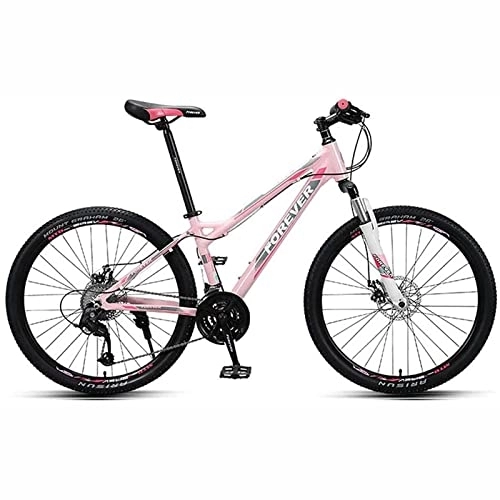 Mountain Bike : LapooH Professional 30 Speed Mountain Bike Women's Lightweight Shift Junior High School Students Bicycle Front Quick Release Aluminum Alloy Bearing Hub, 27 speed