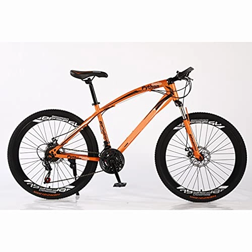Mountain Bike : Lazzzgua 26 Inch Mountain Bike, Aluminum 21 Speed with Wheels High-Tensile Carbon Steel Frame MTB with Dual Disc Brake for Men and Women