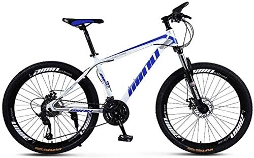 Mountain Bike : LBWT 26Inch Mountain Bike, High Carbon Steel, 21 / 24 / 27 / 30 Speeds, With Disc Brakes And Suspension Fork, Gifts (Color : A, Size : 27 Speed)