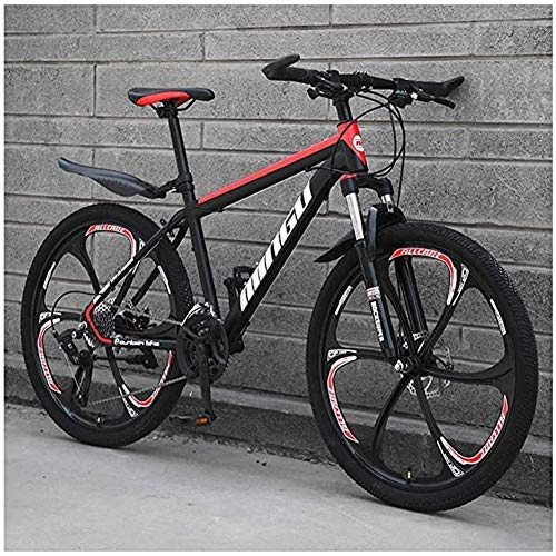 Mountain Bike : LBYLYH 26 Inch Men'S Mountain Bikes, High-Carbon Steel Hardtail Mountain Bike, Mountain Bike With Front Suspension Adjustable, B5, 27 Speed